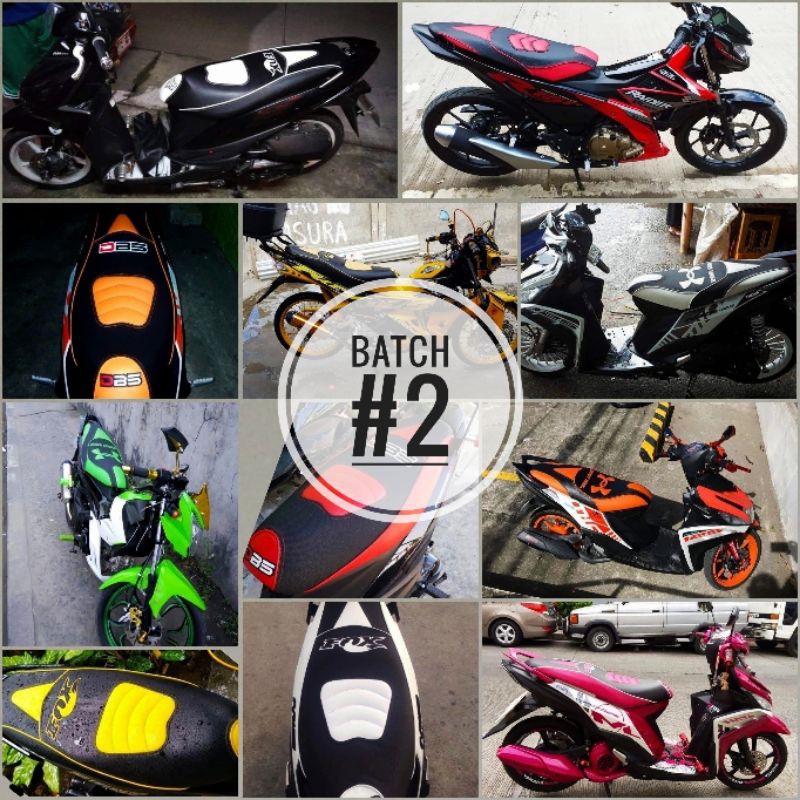 MOTOR SEAT COVER RUBBERIZED VINYL LEATHER XRM WAVE MIO SMASH FURY RS