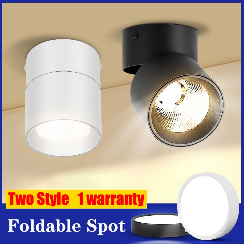 LED Downlight Foldable Spot Light 7W 10W 15W 110V/220V COB Track Lights