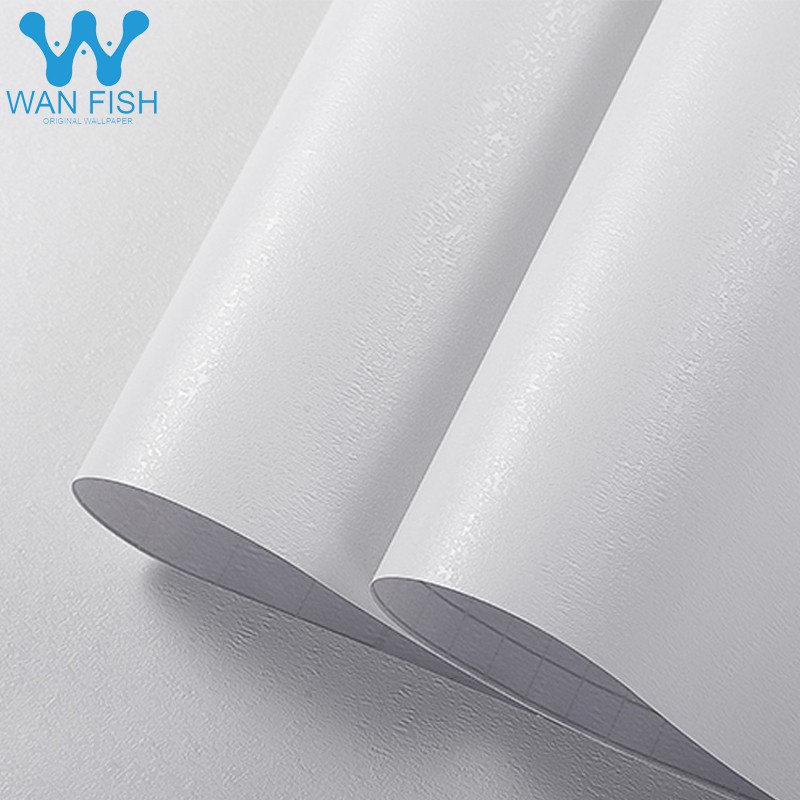 WANFISH Plain White Wallpaper Self-Adhesive Waterproof 10Mx45CM  Self-Adhesive Wall Sticker PVC | Shopee Philippines