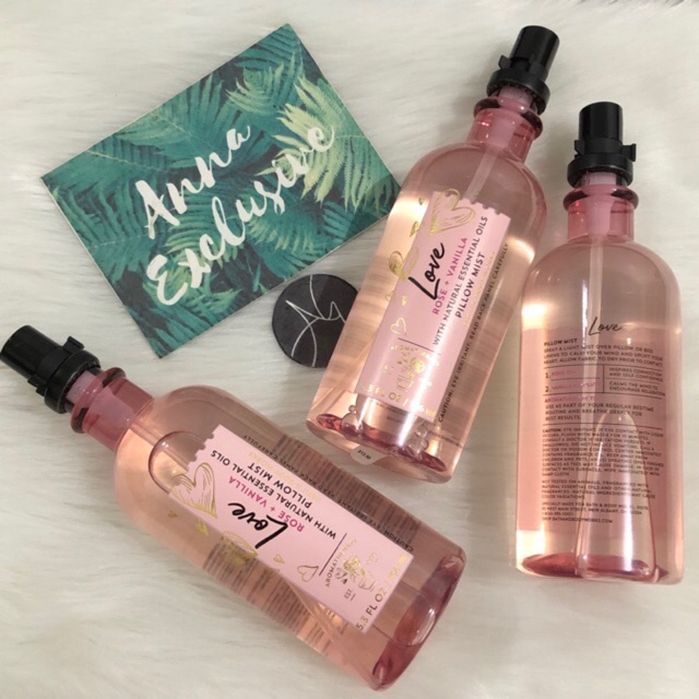 Authentic Bath Body Works Rose Vanilla Pillow Mist Love