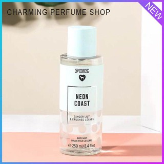 Victoria's Secret Pink Neon Coast Perfume ( Ginger Scent Body Mist ) 250ml New Package In Charming P