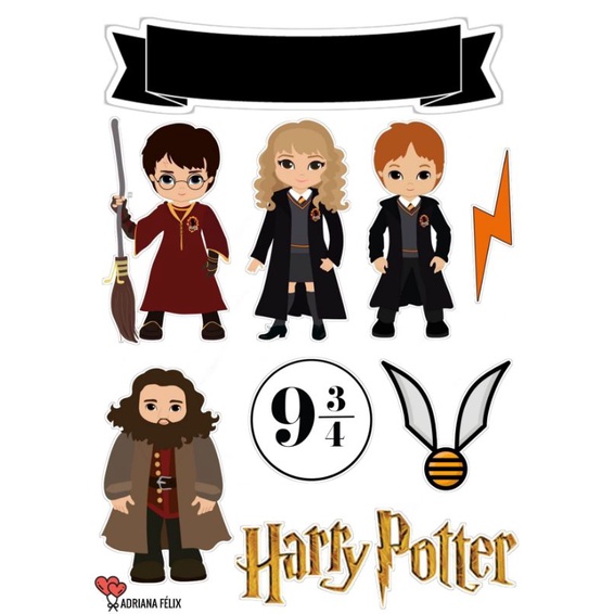 Harry Potter Printed Cake Topper