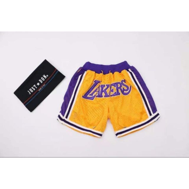 lebron lakers shorts just don