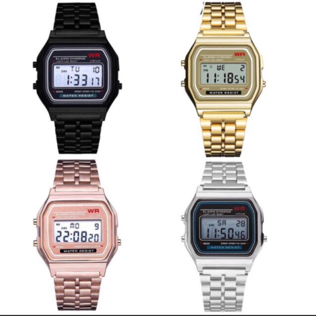 casio vintage watch rose gold price
