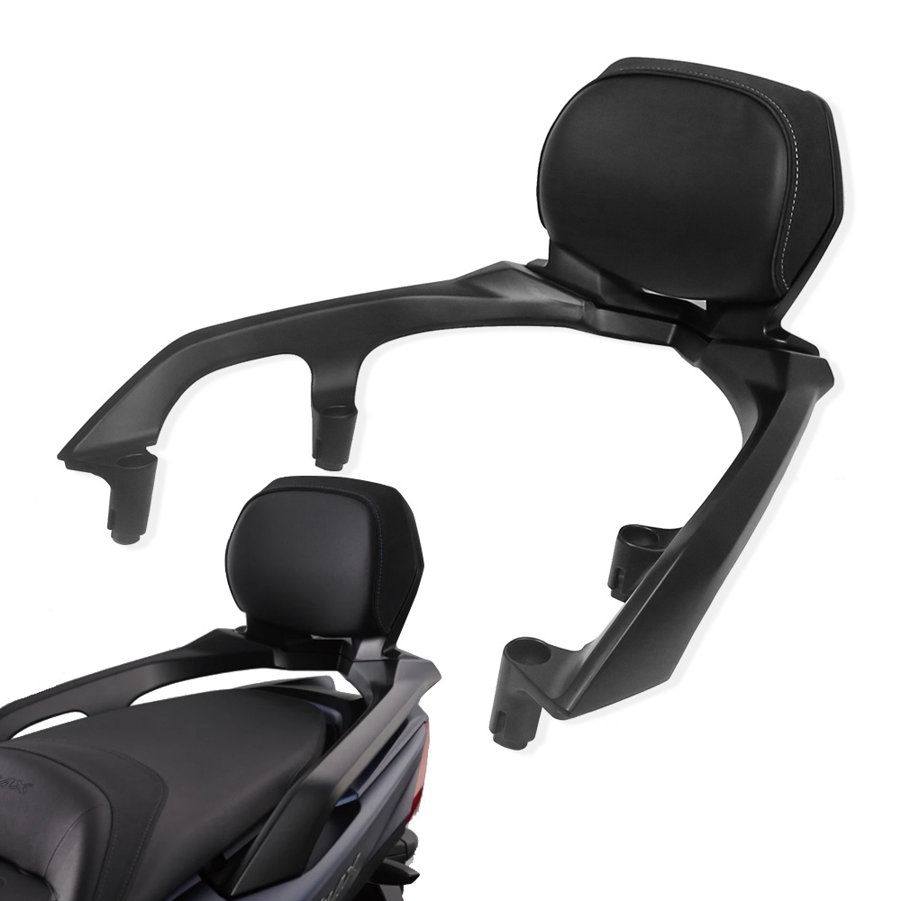 Psler® Motorcycle Rider Passenger Backrest Detachable Back Pad Backrest Compatible with Tmax 530 2017-2021 Tmax 560 2019-2021 Models 