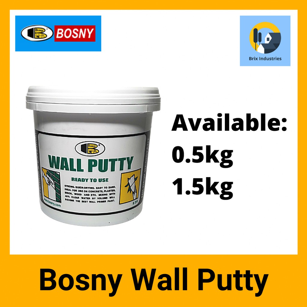 Bosny Wall Putty 0.5kg / 1.5kg B219 Shopee Philippines