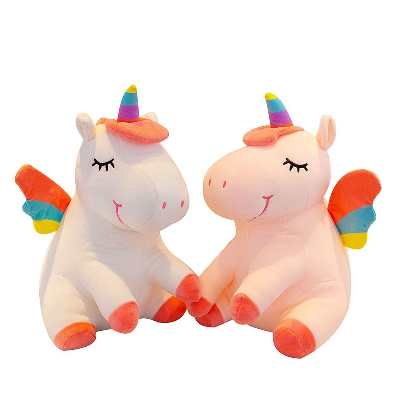 unicorn stuffed animal with babies