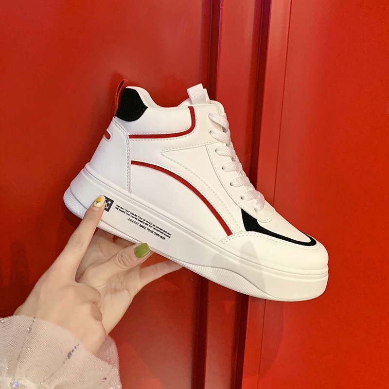 white ankle shoes
