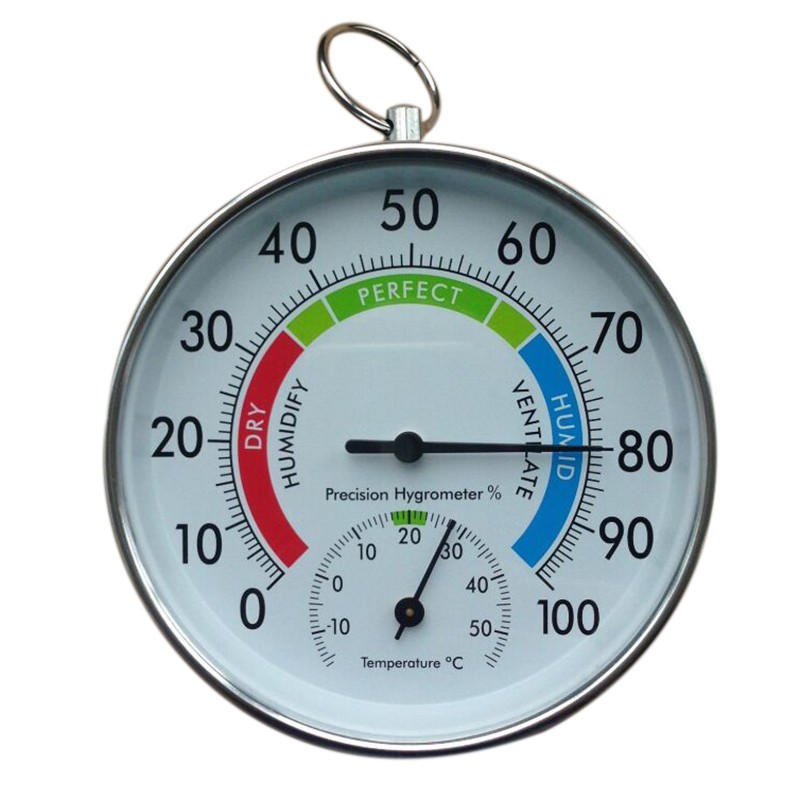 Temperature And Humidity Analog Indicator Indoor Outdoor Thermometer