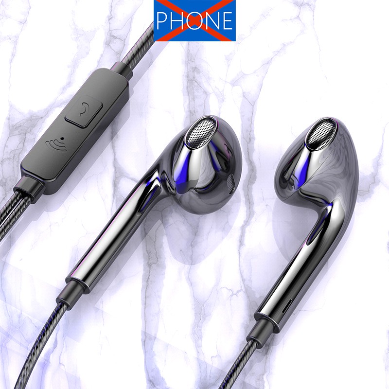 HiFi Earphones With Microphone Universal Earphone 3.5mm Jack Wired