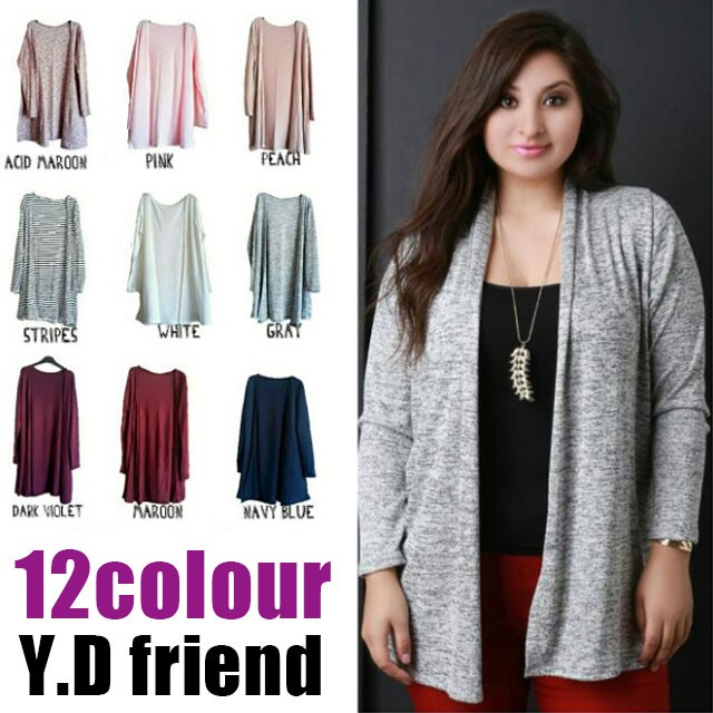 long cardigan shopee