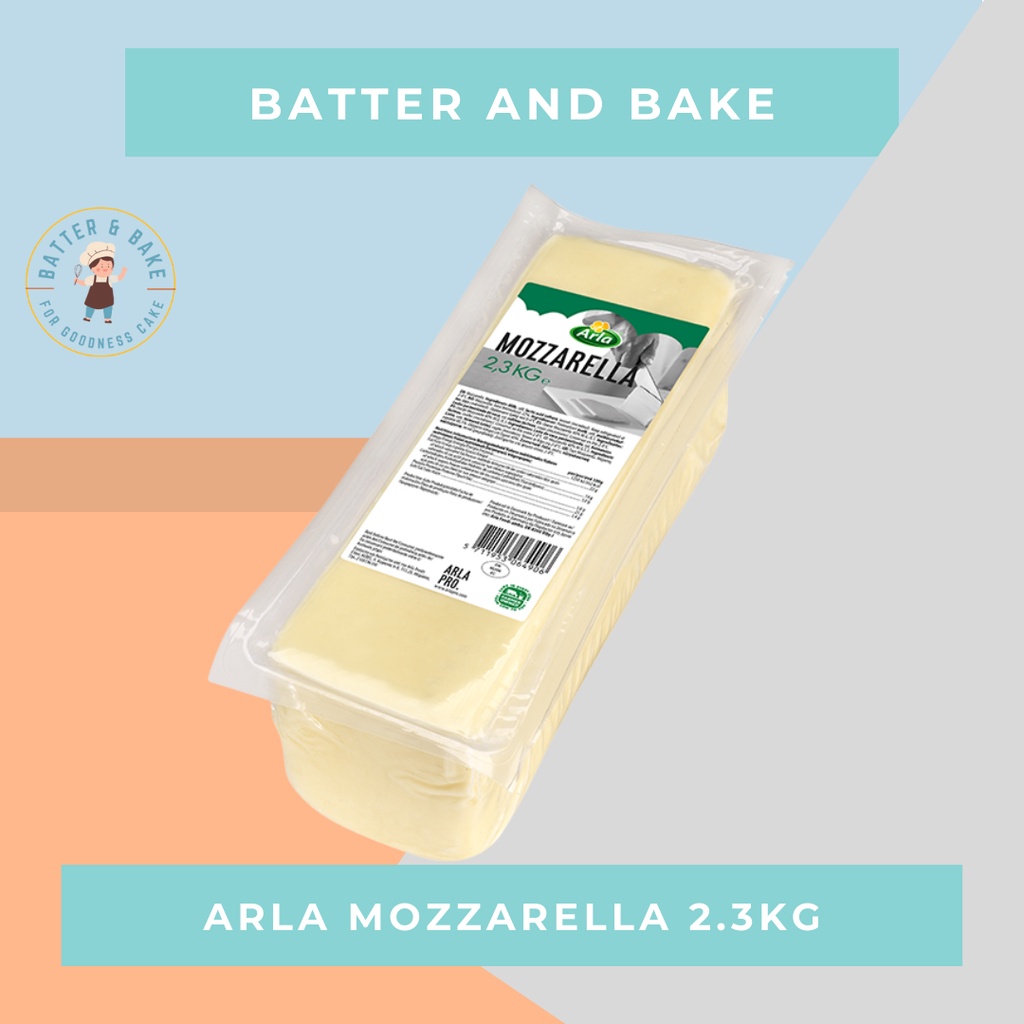 Arla Mozzarella Cheese Block 2.3Kg Exp Date Sep2023 Shopee Philippines