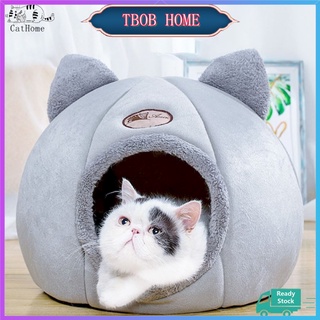 COD Cat Bed Pet Sleeping Bed for Indoor Cat Dog House Removable Washable Warm Comfortable Pet Nest