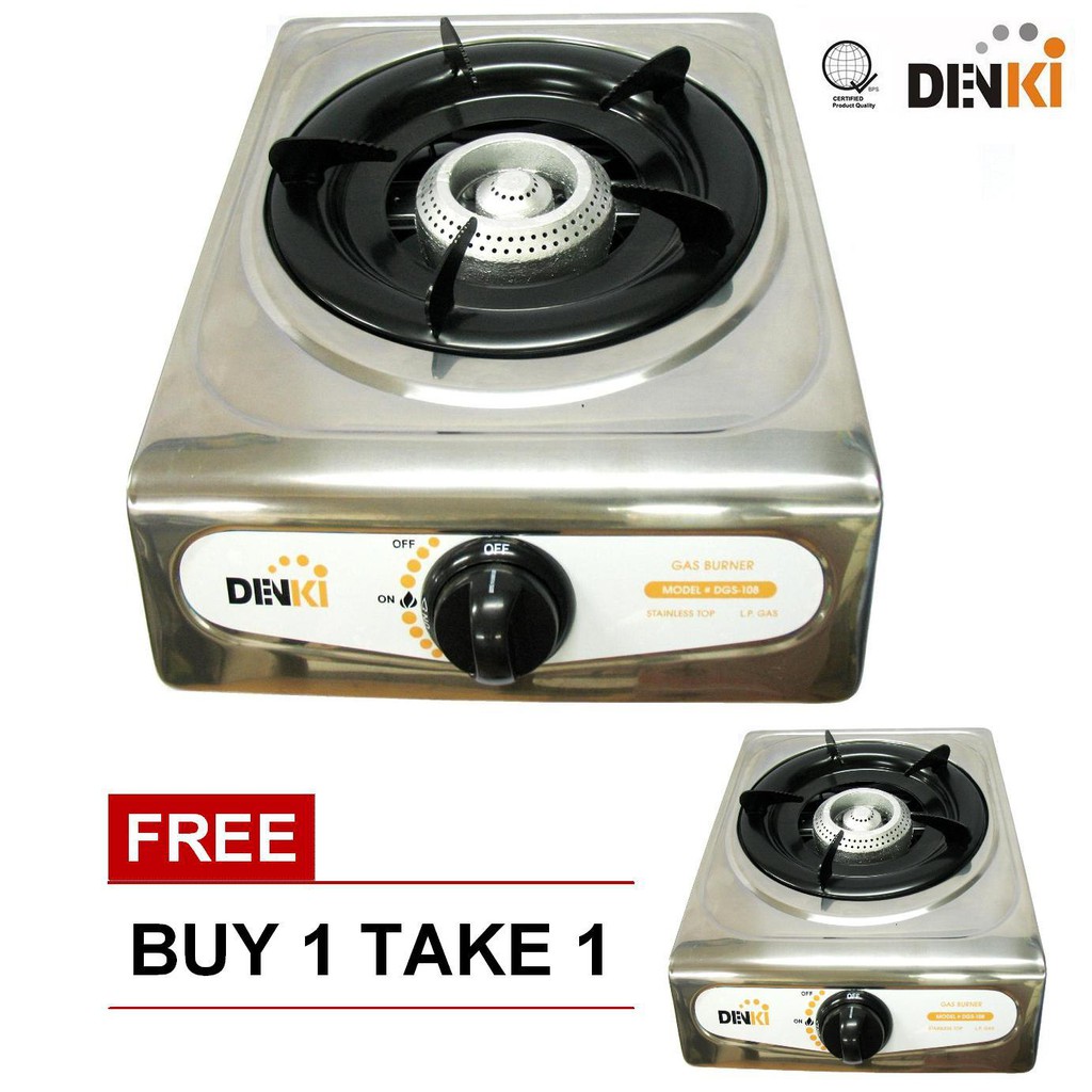 Denki Single Burner Gas Stove BUY 1 TAKE 1 Shopee Philippines