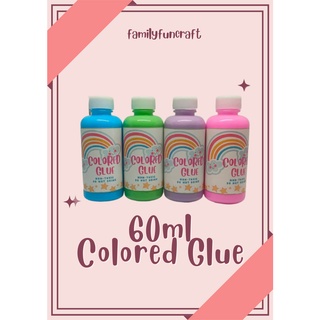 60ml Colored Glue for Slimes and Crafts