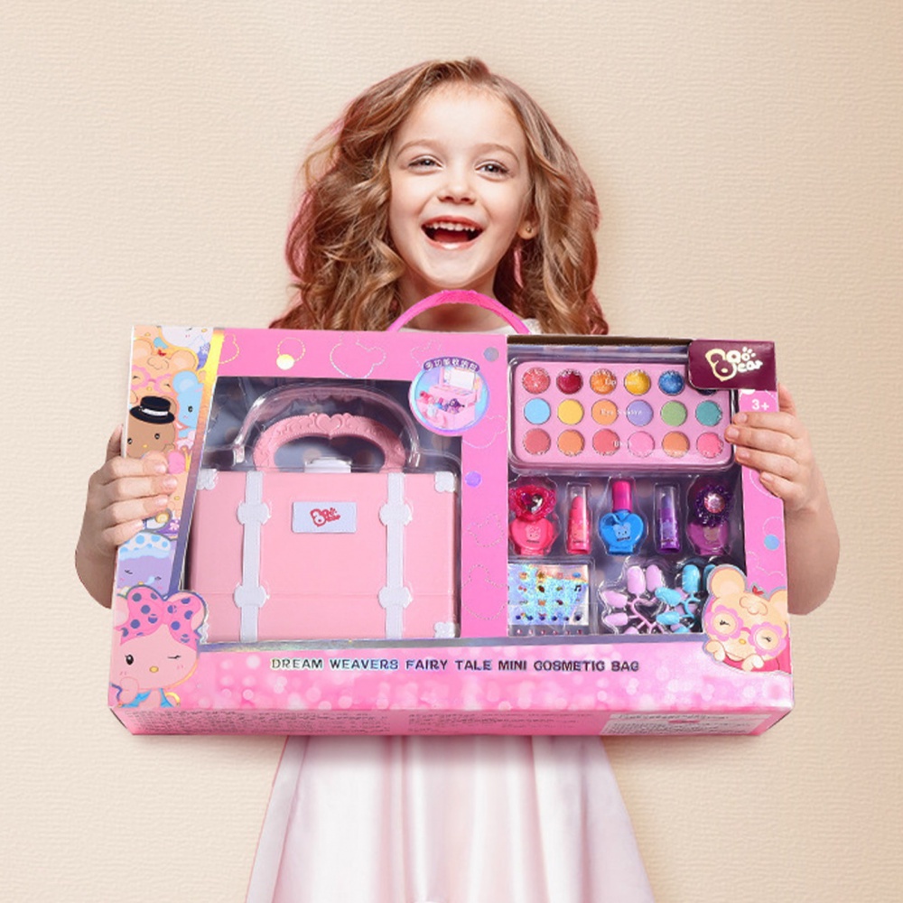 32PCS Kids Makeup Toys, Girls Real Makeup Kit, Washable Non-toxic ...