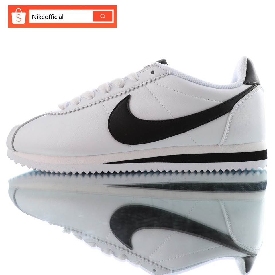 100% Authentic Nike Classic Cortez Nylon White Forrest Gump Two Layer Casual Shoes For Men & | Shopee Philippines