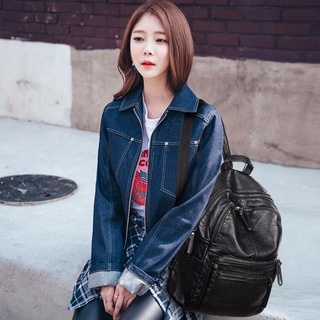 Star same backpack Zhao Liying backpack female Korean version of fashion college style large-capacit