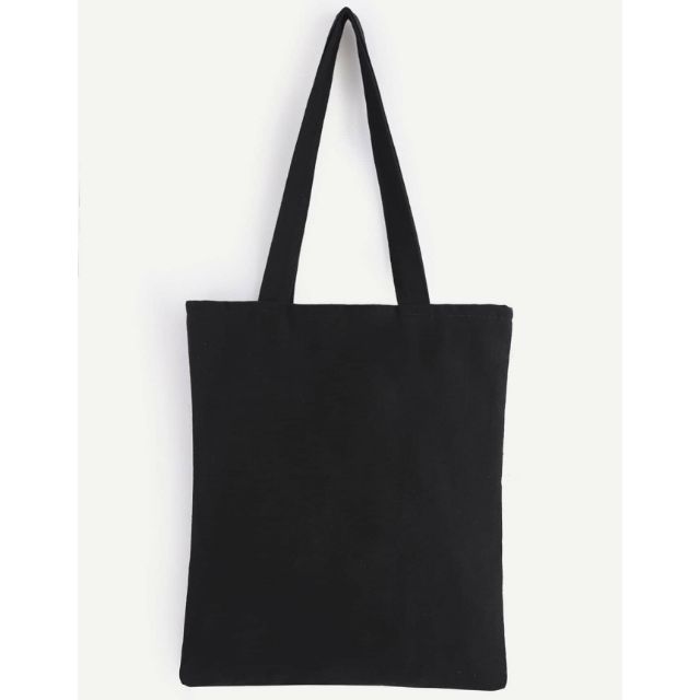 Plain Black Tote Bag (digital/silkscreen printing) | Shopee Philippines