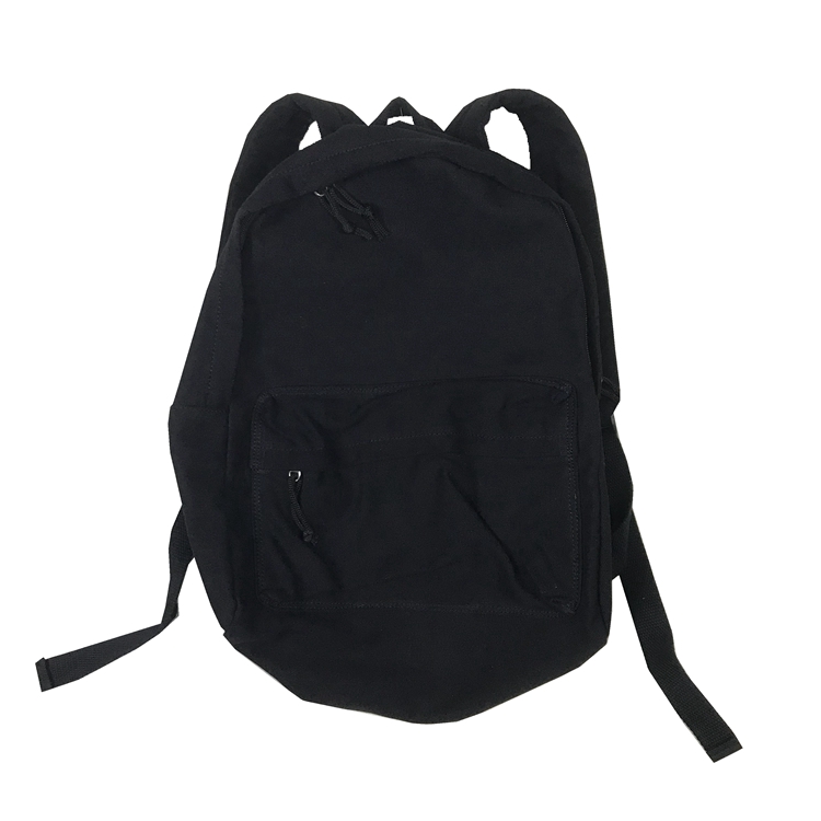 muji black backpack