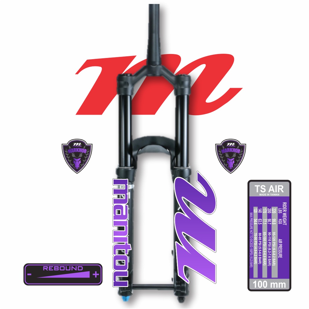 Manitou MARKHOR Bicycle decal Stamp Mtb Fork decal Shopee Philippines