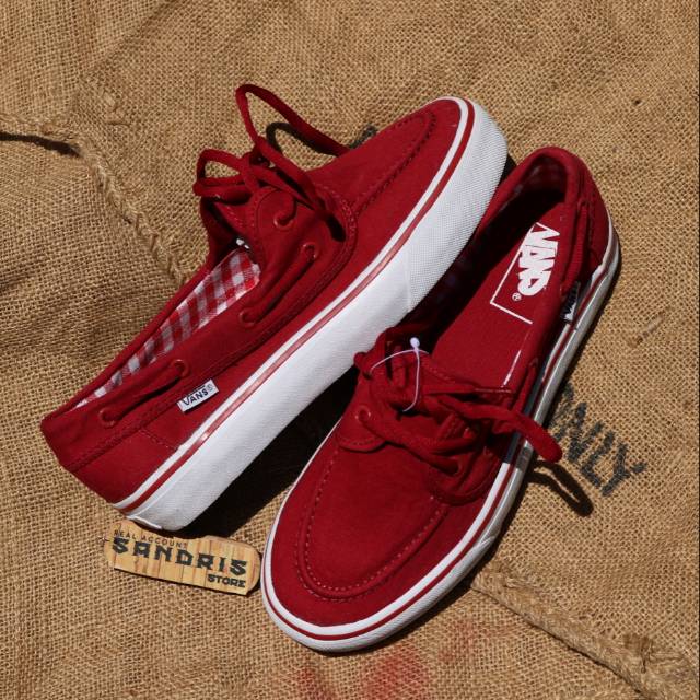 vans zapato maroon