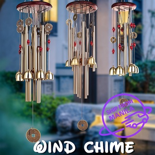 （hot）Wind Chimes Outdoor Garden Yard Bells Hanging Charm Decor Windchime Ornament Tube number: 4