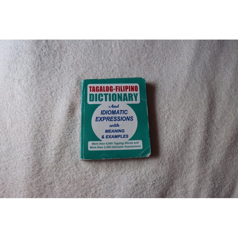 Tagalog English Dictionary Pre Loved Book For Sale Shopee Philippines