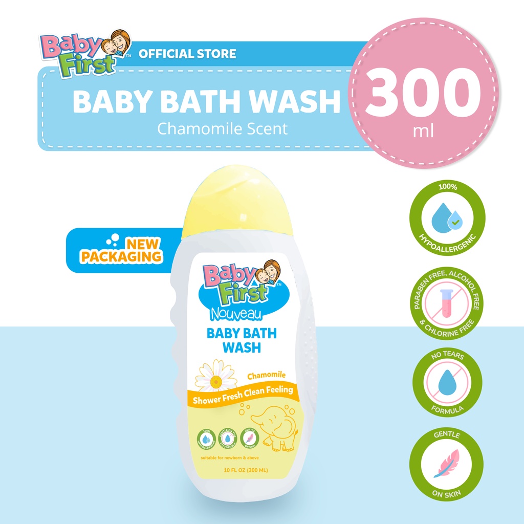 Baby First Nouveau Baby Bath Wash 300ml Chamomile Scent