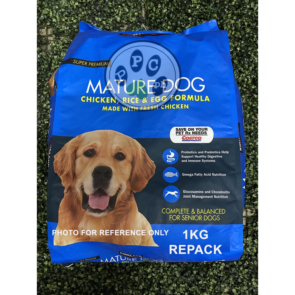 Kirkland Signature Mature Dog Chicken, Rice, and Egg Formula 1kg Rpack