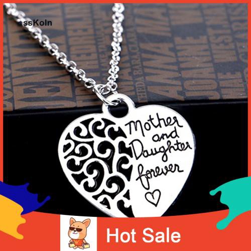 mother & daughter hearts pendant charm