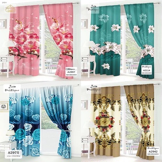 Pink elegance 1PC New Curtina 110x210cm Design Curtain For Window Door Room Home Decoration(No Ring #6