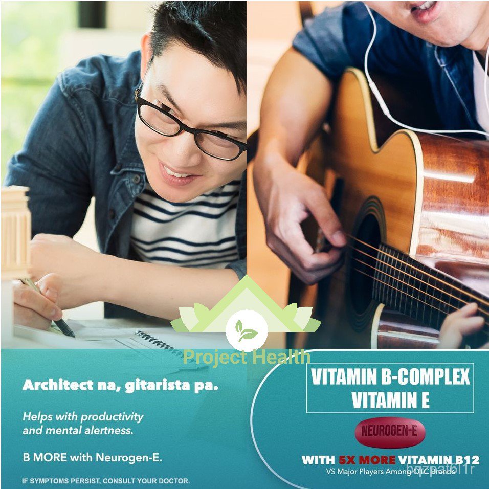 NEUROGEN E Vitamin B Complex + Vitamin E 20 Tablets Multivitamins for Nerve Pain, Nerves and