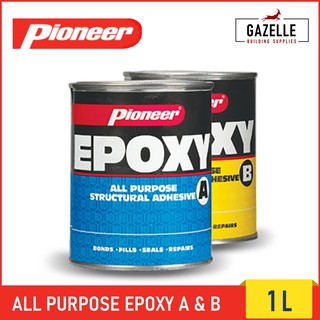 Pioneer All Purpose Epoxy Set ( A & B) / Marine Epoxy Set / Non-Sag ...