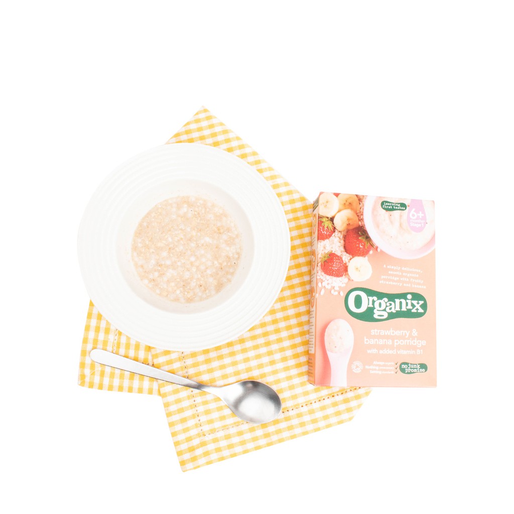 organix strawberry and banana porridge