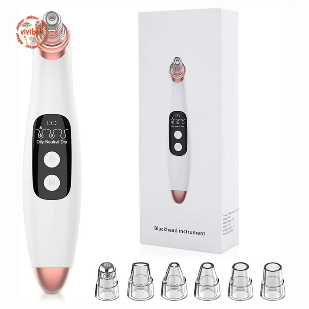 Blackhead Remover Blackhead Instrument Vacuum 3 Suction Level Usb Rechargeable Electric Facial 