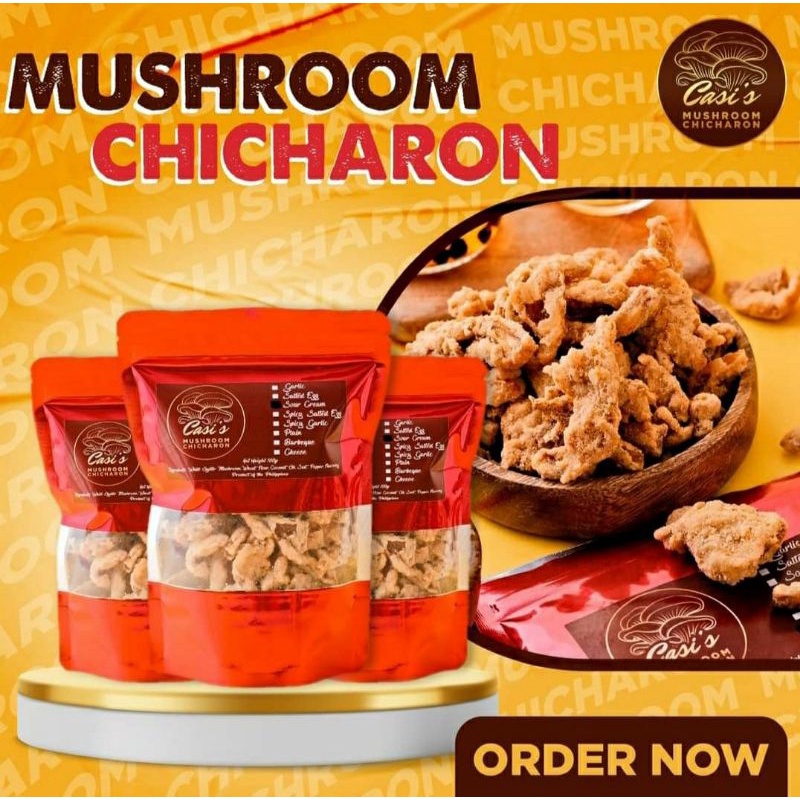 Casi's Mushroom Chicharon(Garlic) Shopee Philippines