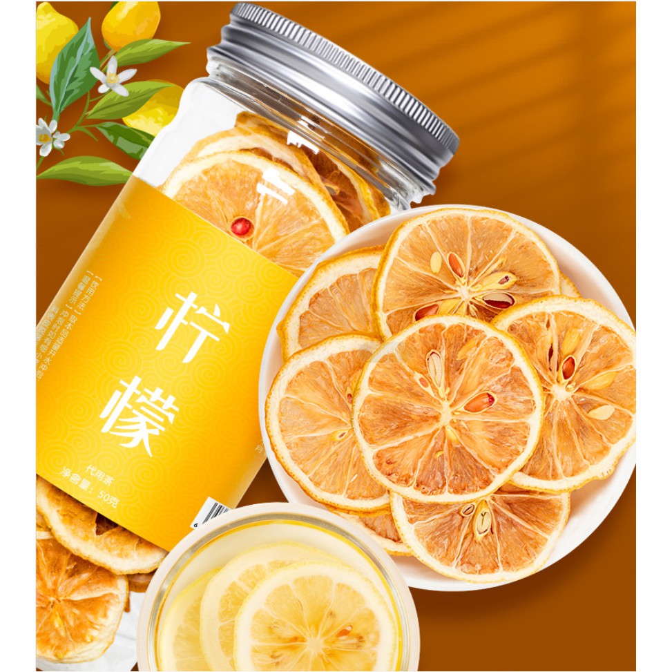 Dried Lemon Tea (50g), Lemon, Dried, Fruit, 50g, Tea, Healthy, Natural