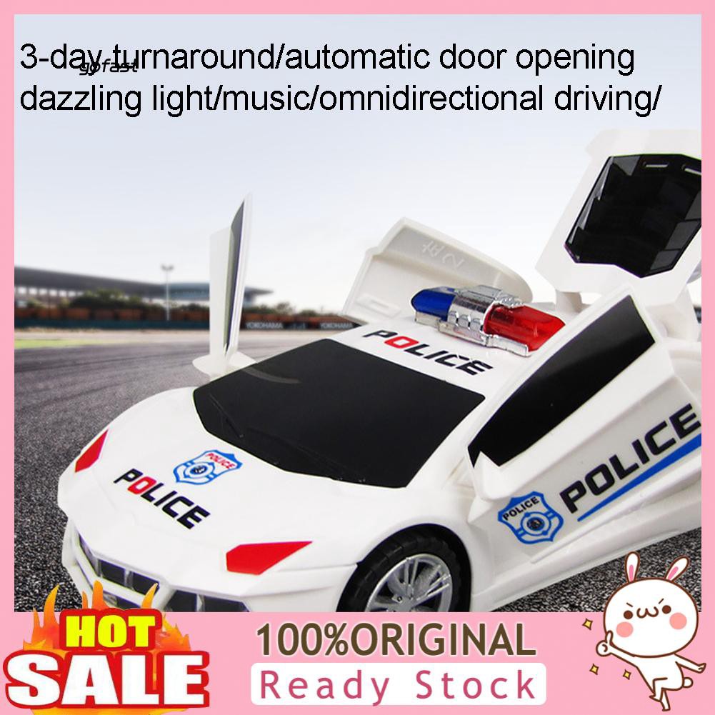 kids driving police car