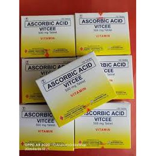 COD 100 AUTHENTIC ASCORBIC ACID VITCEE 500mg Vitamin 100 Tablet KGl4