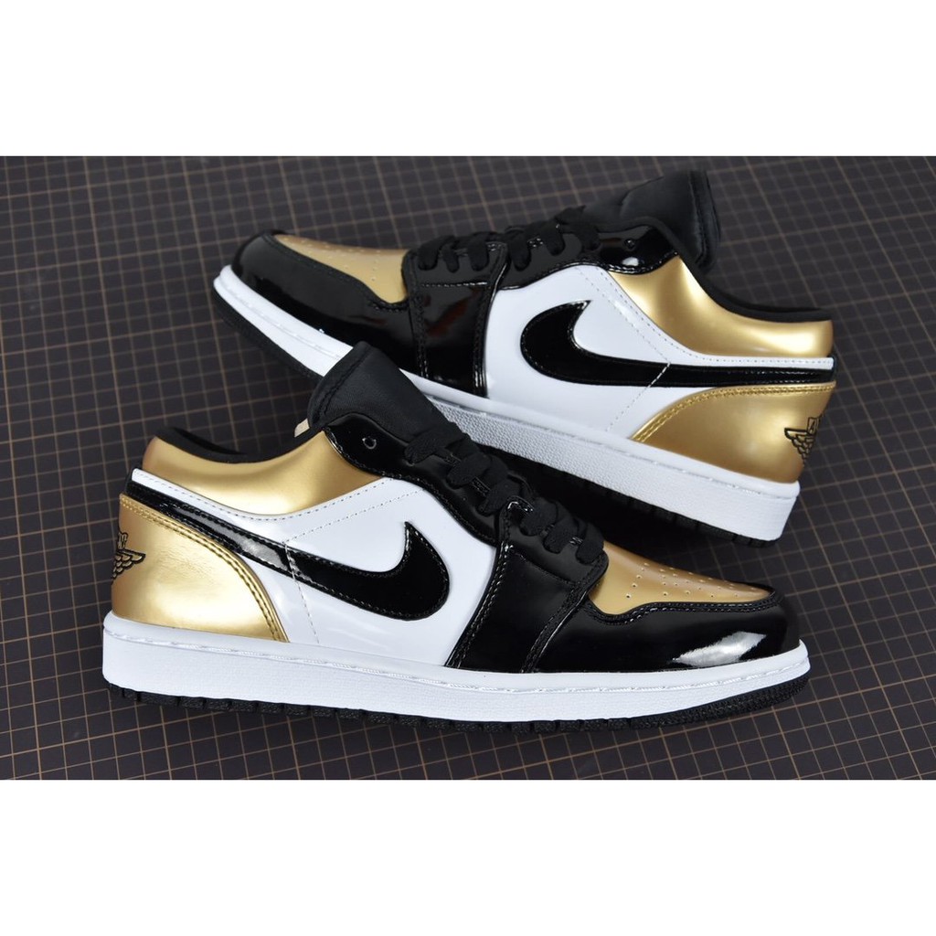 aj 1 low gold toe