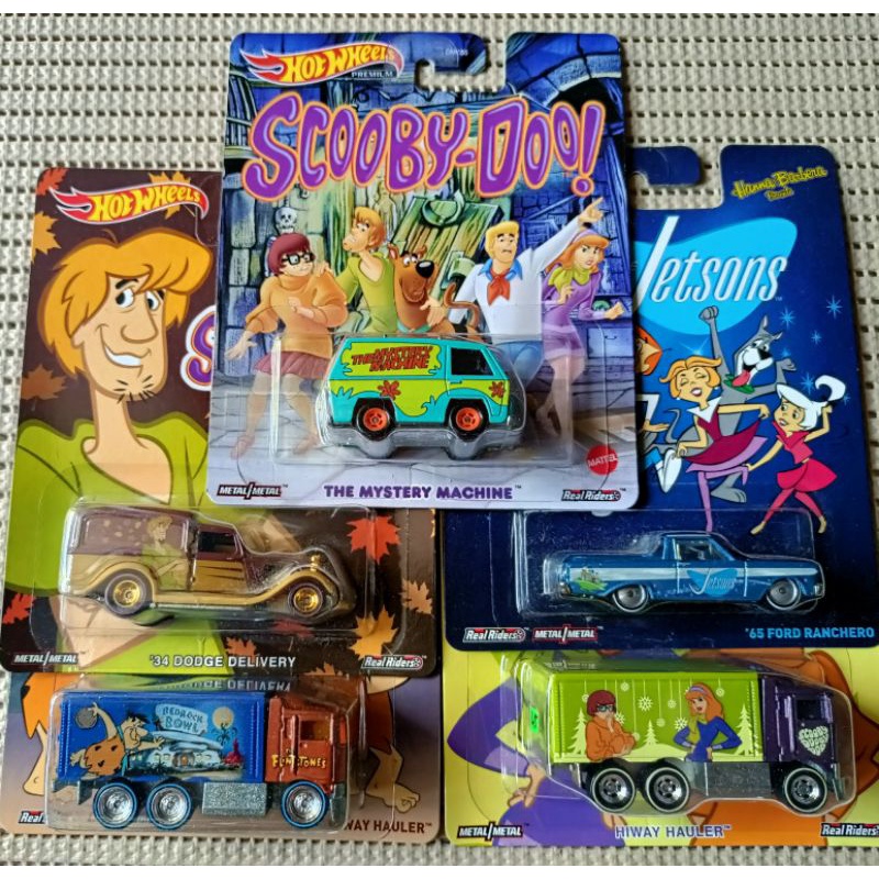 Hot Wheels Premium Entertainment Flintstones Scooby-Doo Jetsons ...