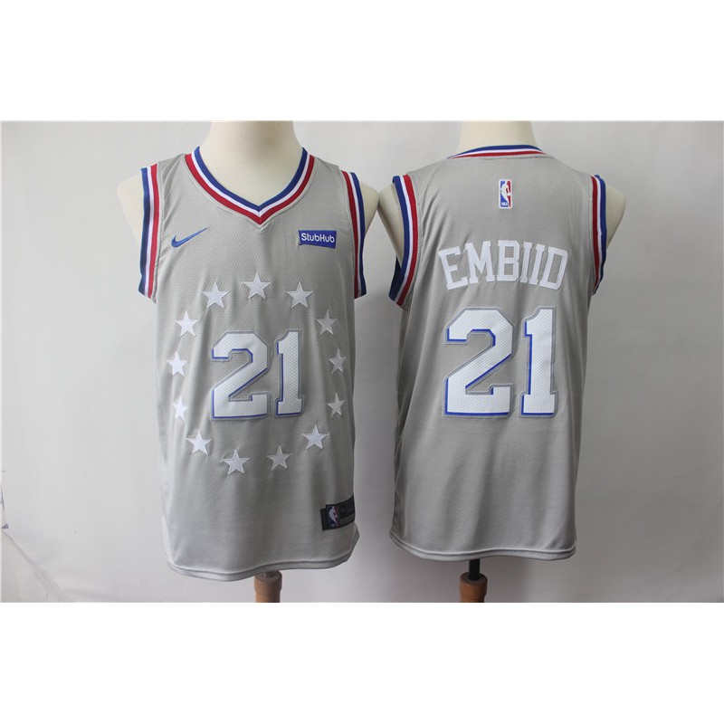 grey 76ers jersey