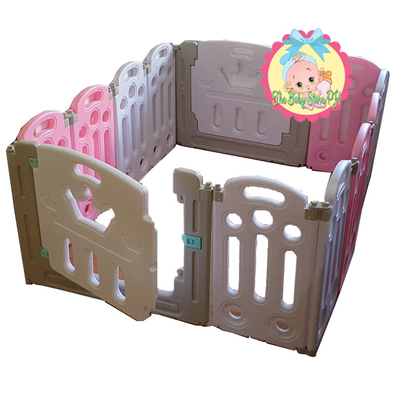 pink play yard