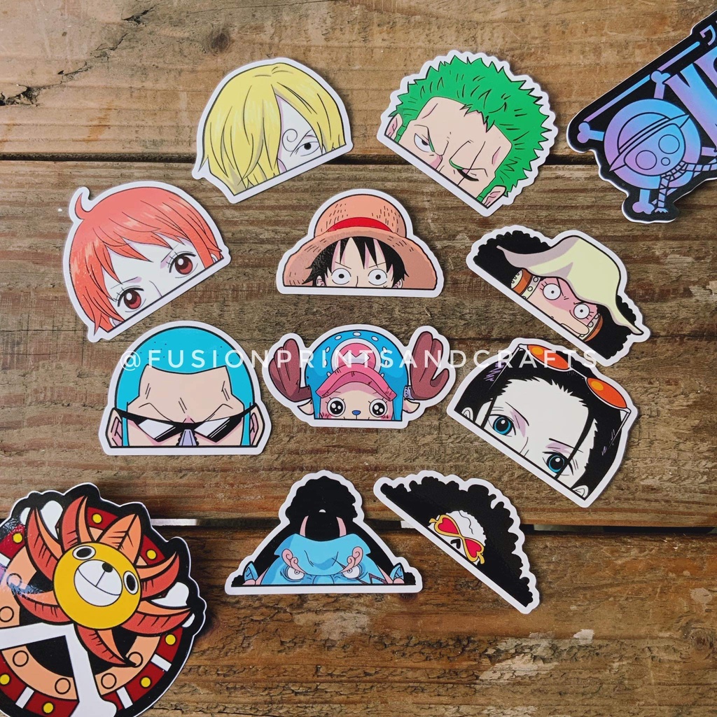 One Piece Anime Graphic Peekers / Vinyl Stickers | Shopee Philippines