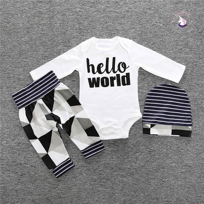 hello world baby boy outfit