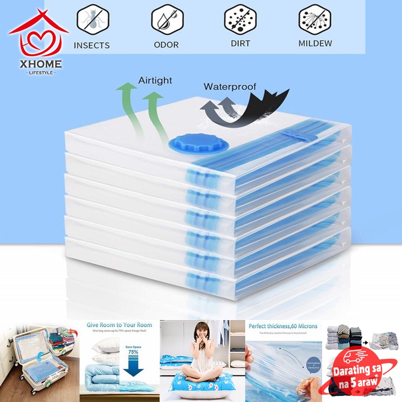 10 Pack 70x50cm Vacuum Storage Bags Air Tight Space Saver Vaccum For