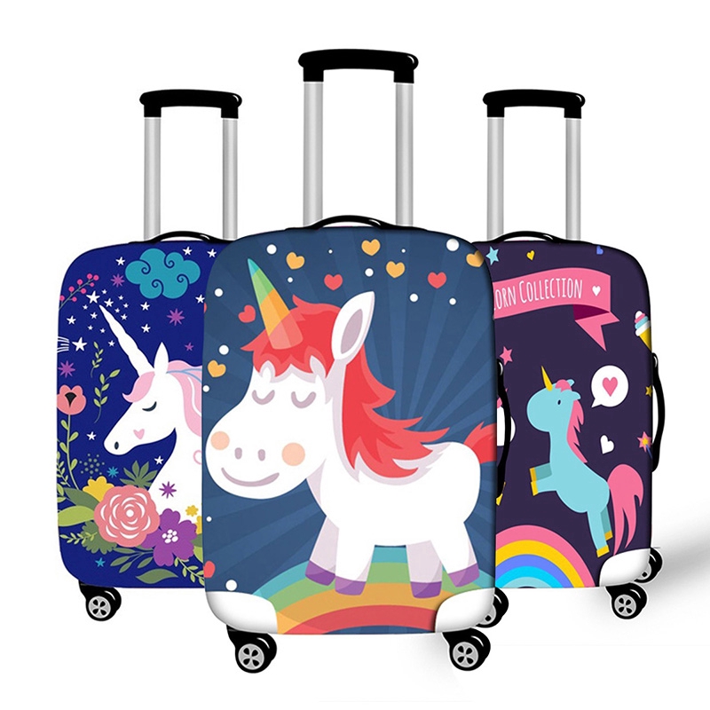 unicorn suitcase cover