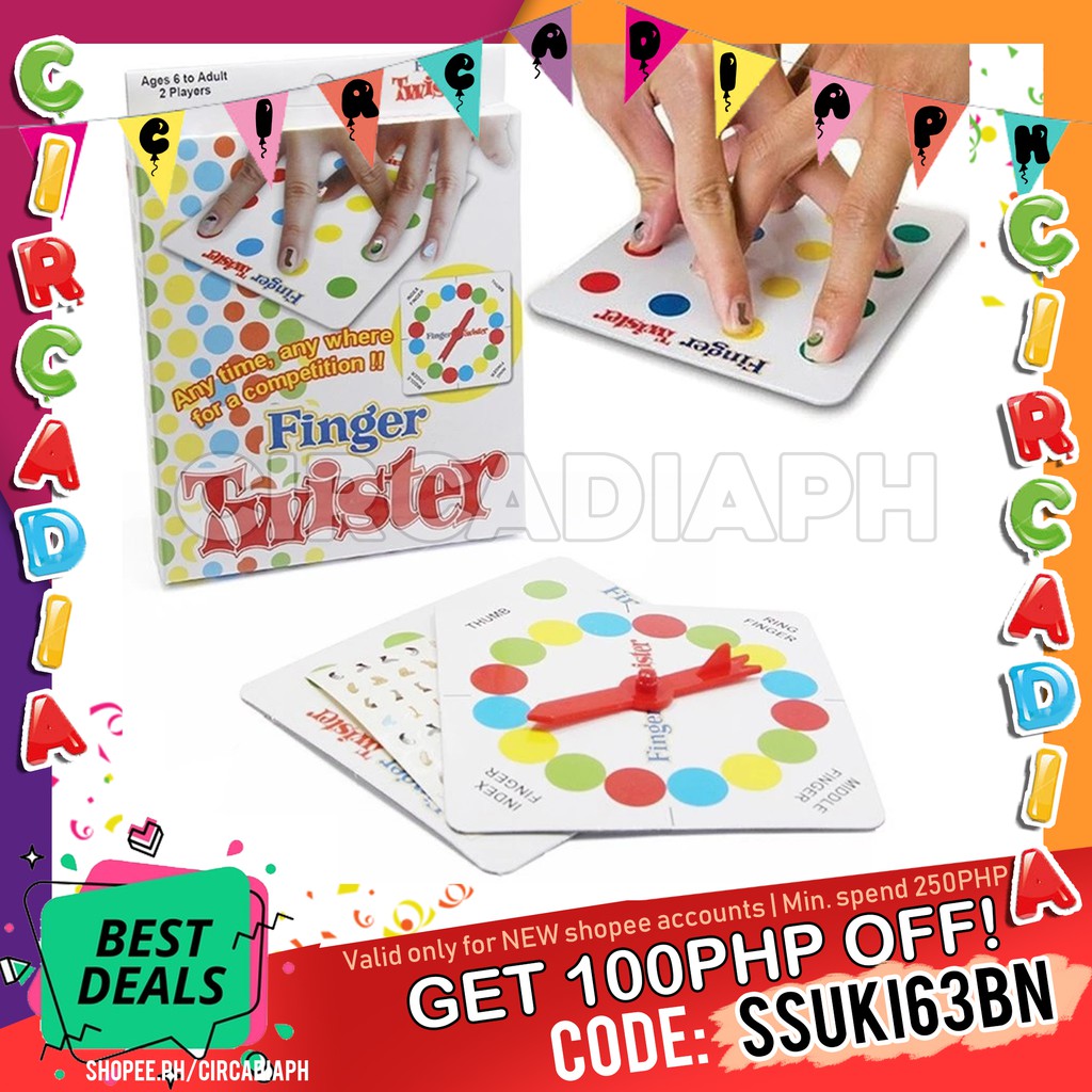 Finger Twister Mini Version Party Game 