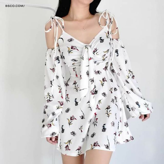 BSCO WHITE FLORAL DRESS | Shopee ...